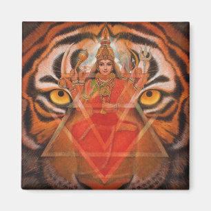 Durga u. Tiger Magnet