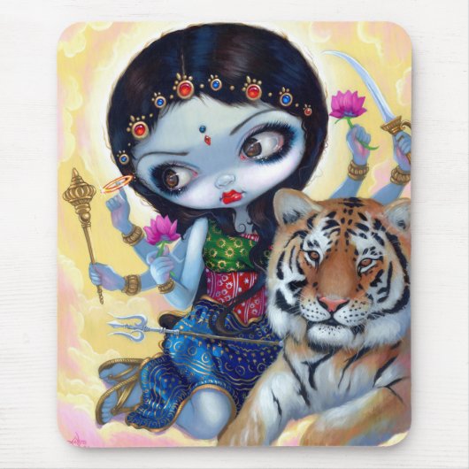 "Durga und der Tiger" Mousepad (Vorne)