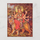 DURGA UND DER TIGER POSTKARTE (Vorderseite)