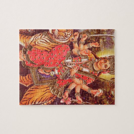 DURGA UND DER TIGER PUZZLE (Horizontal)