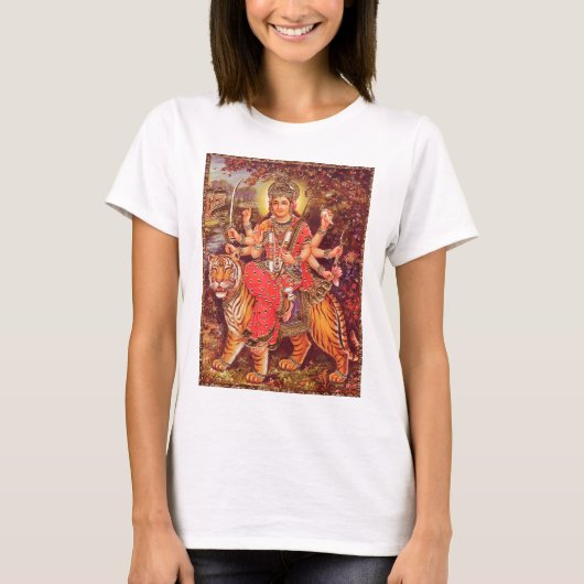 DURGA UND DER TIGER T-Shirt (Vorderseite)