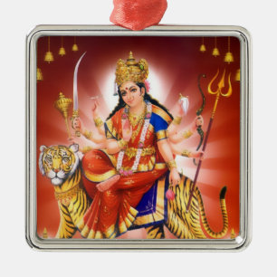 Durga Verzierung Ornament Aus Metall