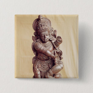 Durga, von Südindien Button