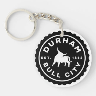 Durham Bull City Round Siegel Acrylic Schlüsselanh Schlüsselanhänger