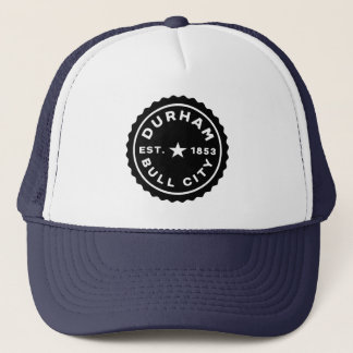 Durham Bull City Round Siegel Hat Truckerkappe