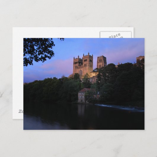 Durham Cathedral at Sunset Postkarte (Vorne/Hinten)
