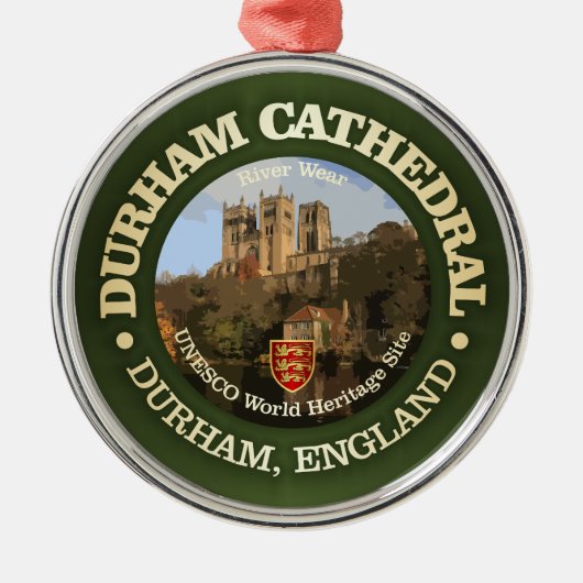 Durham Cathedral (rd) Ornament Aus Metall (Vorne)