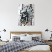 Durham Cathedral Sanctuary Knocker Leinwanddruck (Insitu (Schlafzimmer))