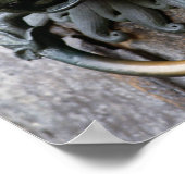 Durham Cathedral Sanctuary Knocker Poster (Ecke)