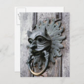 Durham Cathedral Sanctuary Knocker Postkarte (Vorne/Hinten)