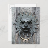 Durham Cathedral Sanctuary Knocker Postkarte (Vorne/Hinten)