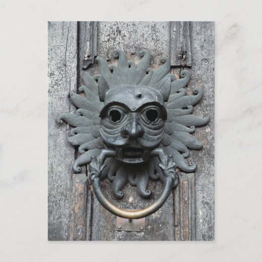 Durham Cathedral Sanctuary Knocker Postkarte (Vorderseite)