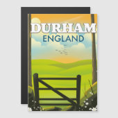 Durham England Reiseposter Magnetkarte (Vorne/Hinten)