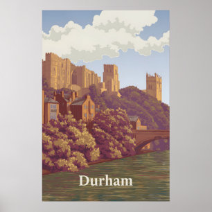 Durham England Reiseposter Poster