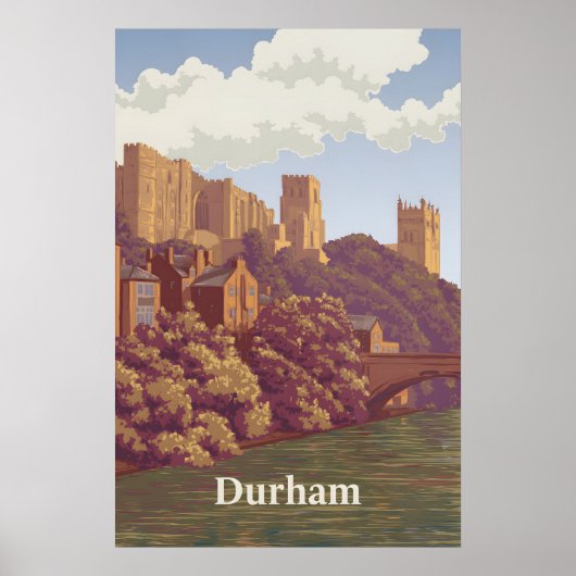 Durham England Reiseposter Poster (Vorne)