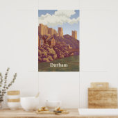 Durham England Reiseposter Poster (Küche)