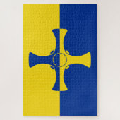 Durham Flag (Landkreis von England, UK) Puzzle (Vertikal)