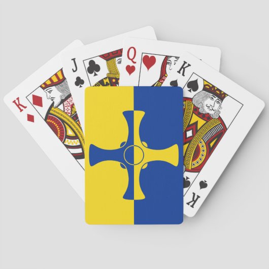 Durham Flag (Landkreis von England, UK) Spielkarten (Rückseite)