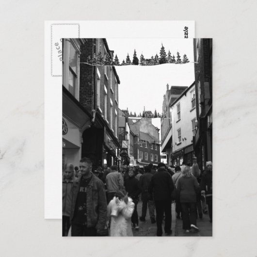 Durham High Street Postkarte (Vorne/Hinten)