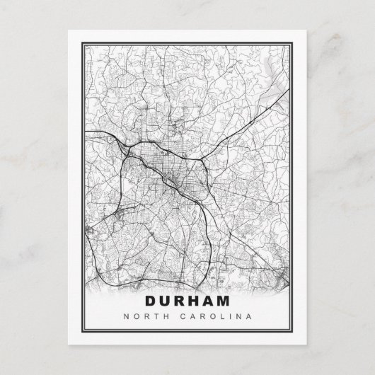 Durham Karte (Vorderseite)