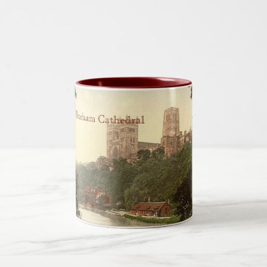 Durham-Kathedralen-Tasse Zweifarbige Tasse (Mittel)