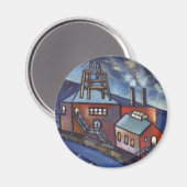DURHAM MAIN COLLIERY MAGNET (Vorderseite/Rückseite)
