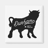Durham NC Bull Square Magnet (Vorne)