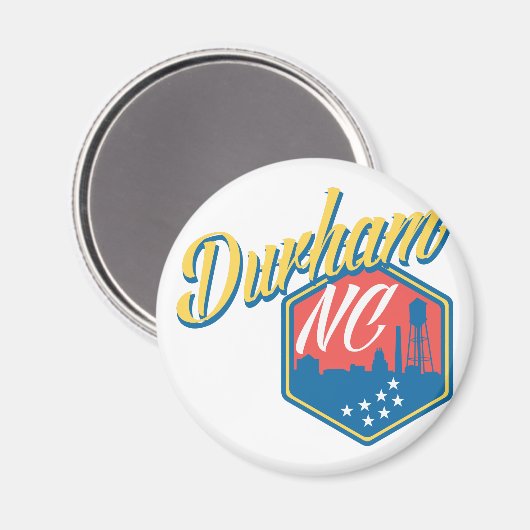 Durham, NC Magnet (Vorderseite/Rückseite)
