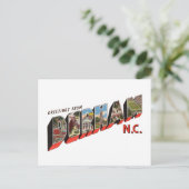 Durham NC Postkarte (Stehend Vorderseite)