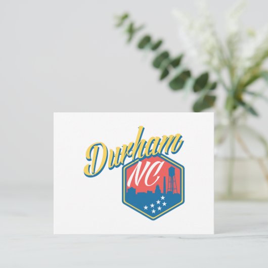 Durham, NC Postkarte (Stehend Vorderseite)