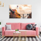 Durham North Carolina Foto Lucky Strike Tower Leinwanddruck (Insitu (Wohnzimmer))