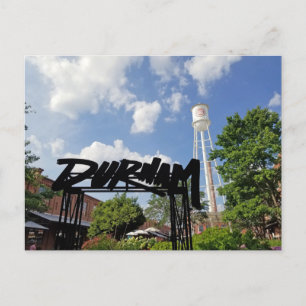 Durham North Carolina Lucky Strike Tower Foto Postkarte