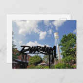 Durham North Carolina Lucky Strike Tower Foto Postkarte (Vorne/Hinten)