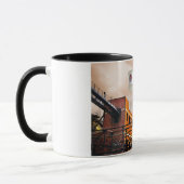 Durham North Carolina Lucky Strike Tower Foto Tasse (Links)