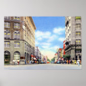 Durham North Carolina Main Street Poster (Vorne)