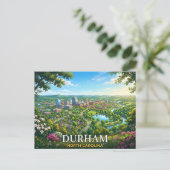Durham North Carolina Postkarte (Stehend Vorderseite)