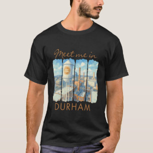 Durham North Carolina Reise Pinselstrich Triff mic T-Shirt