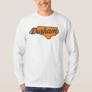 Durham North Carolina Script Design - Staat Form T-Shirt
