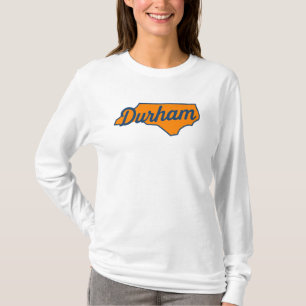 Durham North Carolina Script Design - Staat Form T-Shirt