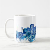 Durham North Carolina Skyline Blue Kaffeetasse (Links)