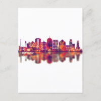 Durham North Carolina Skyline
