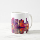 Durham North Carolina Skyline Kaffeetasse (VorderseiteRechts)