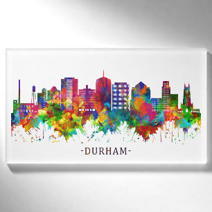 Durham North Carolina Skyline Namenschild