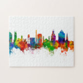 Durham North Carolina Skyline Puzzle (Horizontal)