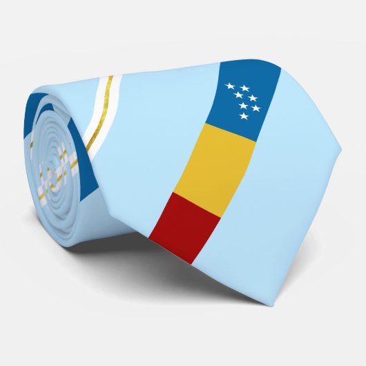 Durham (North Carolina) Stadtflagge Neck Tie Krawatte (Gerollt)
