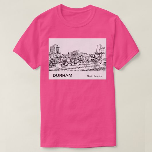 Durham North olina T-Shirt (Design vorne)