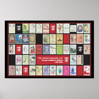 Durham Savoyards Ltd. 40-jähriges Poster