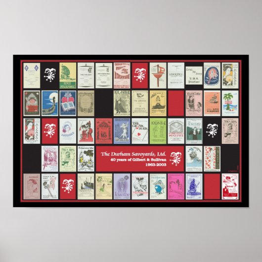 Durham Savoyards Ltd. 40-jähriges Poster (Vorne)