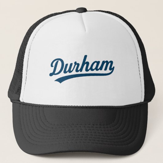 Durham Script Retro Design - Vintager City Prix Truckerkappe (Vorderseite)