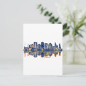 Durham Skyline Feiertagspostkarte (Stehend Vorderseite)